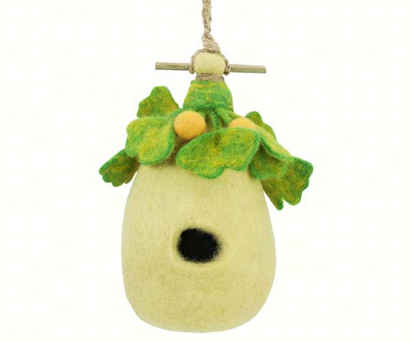 Gingko Felt Bird House